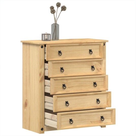  Kommode Corona 80x40x89 cm heltre furu 8721012879133