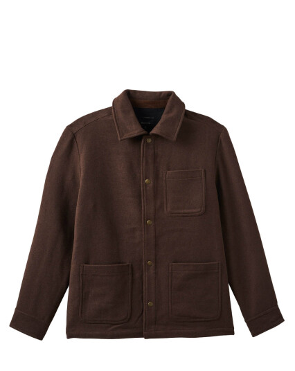 Brixton Shop Chore Coat Heather Pinecone Brown Brun