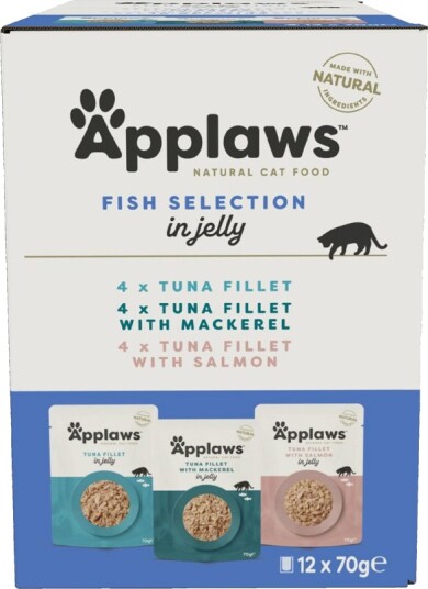 Applaws Våtfôr Pouch I Gelé Mix Fiskeutvalg 3 Varianter 24 X 70 G Applaws Våtfôr Pouch I Gelé Mix Fiskeutvalg 3 Varianter 24 X 70 G
