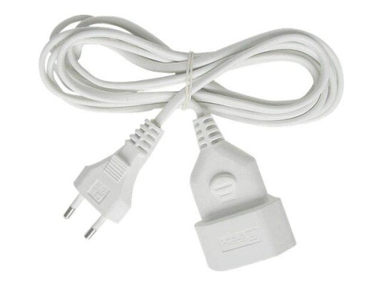 Brennenstuhl Strømforlengelseskabel 5 m Hvit IEC 60906-1 Europlug 2x0.75 Brennenstuhl Strømforlengelseskabel 5 m Hvit IEC 60906-1 Europlug 2x0.75