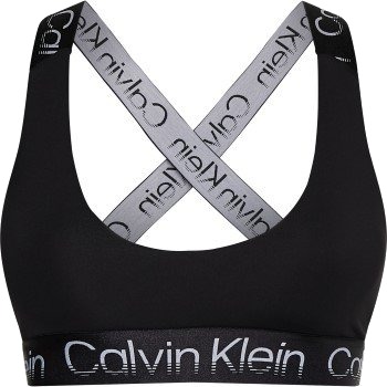 Calvin Klein BH Sport Active Icon Medium Support Bra Svart Large Dame Calvin Klein BH Sport Active Icon Medium Support Bra Svart Large Dame