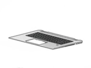 HP SPS-TOP COVER W/KB CP BL PVCY