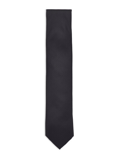 Lindbergh Black Polyester Tie 7 Cm Black ONE SIZE Lindbergh Black Polyester Tie 7 Cm Black ONE SIZE