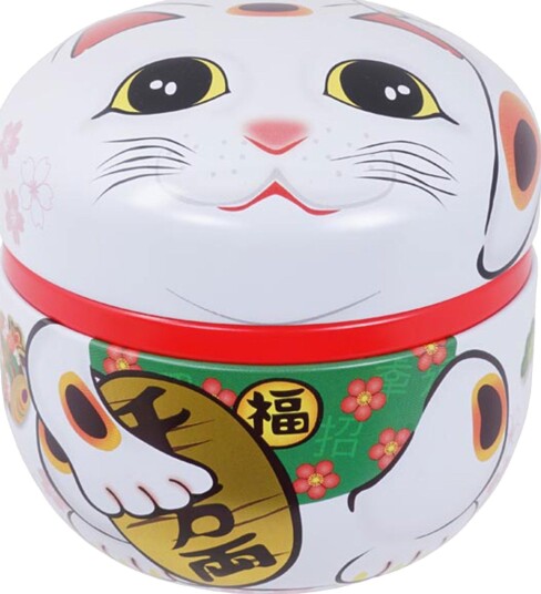 Tokyo design studio Lucky Cat teboks 100 g hvit Tokyo design studio Lucky Cat teboks 100 g hvit