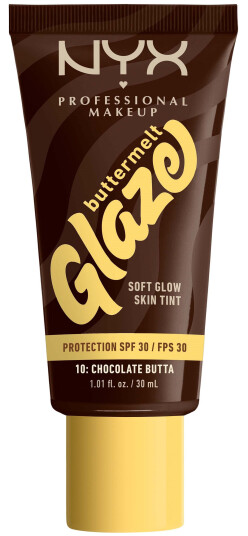 NYX Buttermelt Glaze Skin Tint 10 Chocolate Butta med SPF30