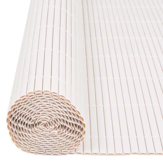vidaXL Dobbelsidet hagegjerde 90x300 cm hvit