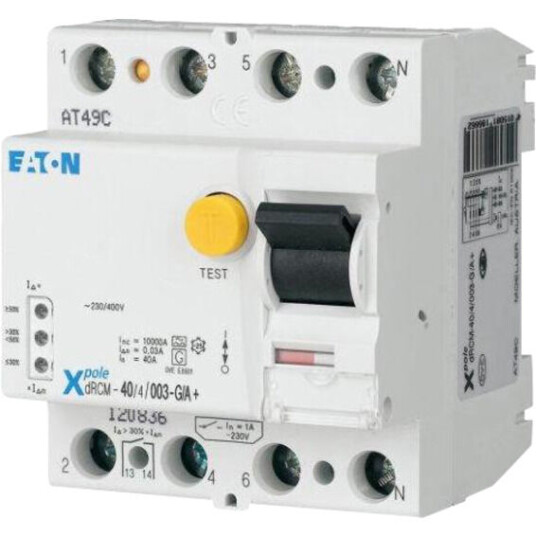Eaton Digital Jordfeilbryter 25A 4p300mA 10mS FRCDM-25/4/03-G/B - 1664165
