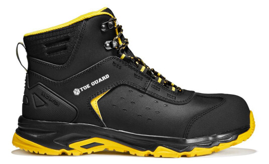 Toe Guard Wild Mid Vernestøvel svart/gul S3 glassfiberhette 36 Sko