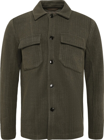 Mos Mosh Gallery Mmgaustin Knit Overshirt Green S
