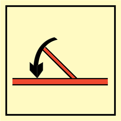 Jo Safety A class fire door self-closing Photoluminescent Self Adhesive Vinyl PV MM 150 x IMO 104243PVMM Jo Safety A class fire door self-closing Photoluminescent Self Adhesive Vinyl PV MM 150 x IMO 104243PVMM