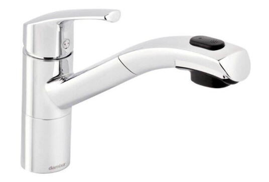 Damixa Rowan kitchen faucet with pull out shower chrome Damixa Rowan kitchen faucet with pull out shower chrome