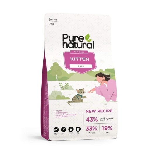 Purenatural Cat Kitten Duck (2 kg) Purenatural Cat Kitten Duck (2 kg)