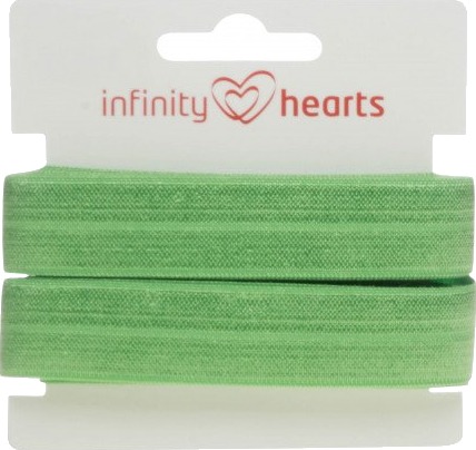 Infinity Hearts Foldeelastikk 20mm 549 Lys grønn 5m