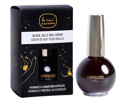 Le Mini Macaron Treatment Black Jelly Lunegloss Nail Serum