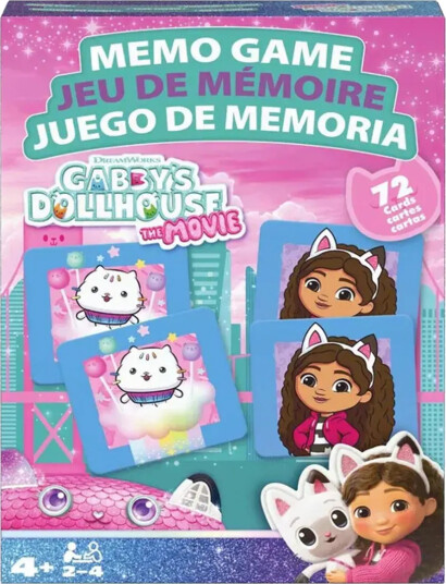 Spinmaster Games Gabby"s Movie Memo Game W. 72 Cards Blue One Size