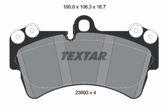 Bremseklosser TEXTAR 2369302 Bremseklosser TEXTAR 2369302