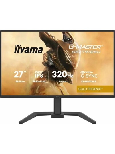 Iiyama Gold Phoenix 27" QHD Gaming Skjerm 320Hz IPS Iiyama Gold Phoenix 27" QHD Gaming Skjerm 320Hz IPS