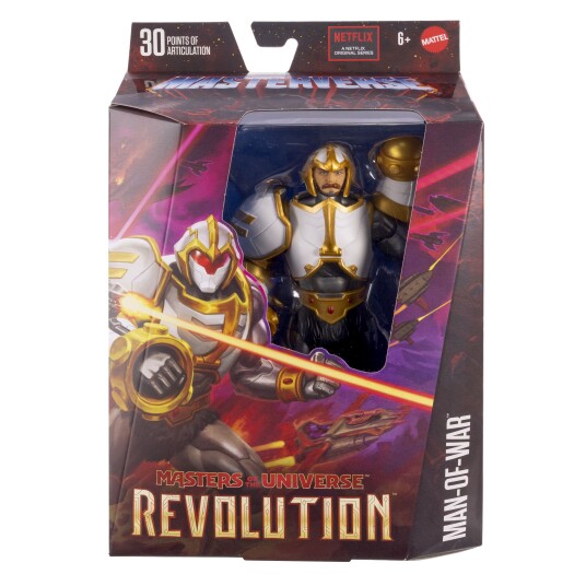 Masters Of The Universe Masterverse Revolution Actionfigur 18 cm Fra 6 År Man Of War Duncan