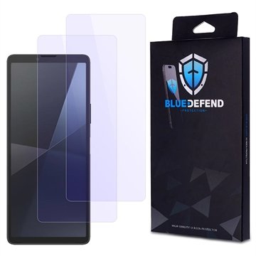 BlueDefend Sony Xperia 10 VI Anti Blue Light Skjermbeskyttere Beskyttelsesglass 2 stk.