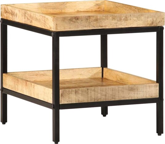Side Table 45x45x45 cm Massivt tre Grovt mangotre