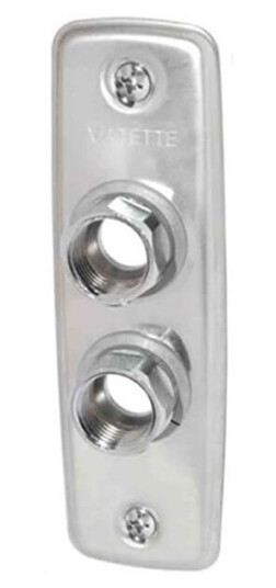 Vatette FG0125253 Veggskive 2-hulls, 16 mm