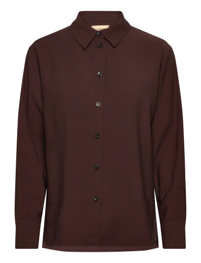 A Part Of The Art Daily Shirt Chocolate Taupe - Brown - XS