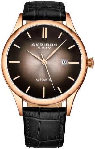 Akribos XXIV Herreklokke AK1123TTR Mechanical Brun/Lær Ø44 mm Akribos XXIV Herreklokke AK1123TTR Mechanical Brun/Lær Ø44 mm
