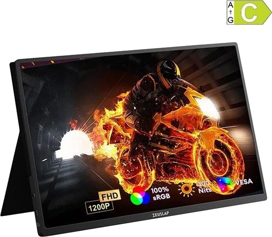 Zeuslap P16 16" WUXGA Bærbar Skjerm med IPS Panel og USB-C Zeuslap P16 16" WUXGA Bærbar Skjerm med IPS Panel og USB-C