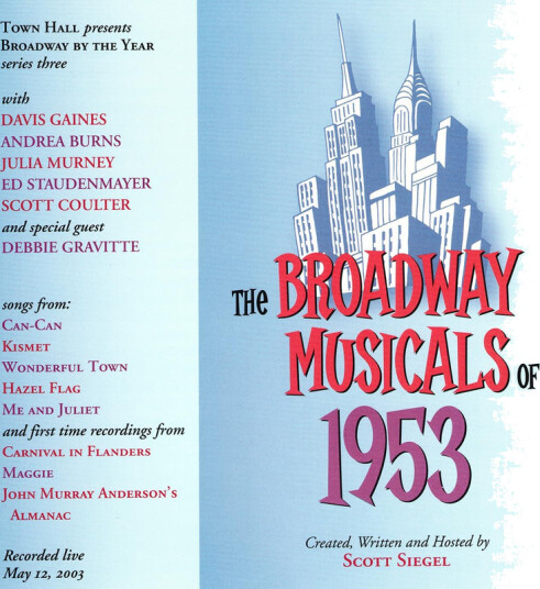 Broadway Musicals Of 1953, O.b.c. Broadway Musicals Of 1953 / O.b.c. CD