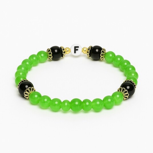 Amalies Design Armbånd F   Grønn/sort Grønn