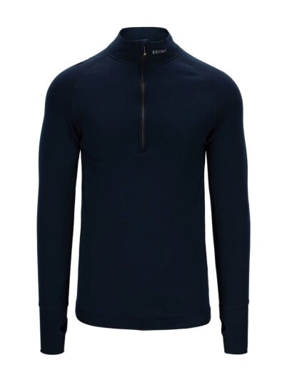 Brynje Arctic Zip polo 3/4 Neck W/inlay Navy M