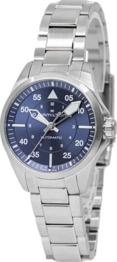 Hamilton Dameklokke H76215140 Khaki Aviation Blå/Stål Ø36 mm
