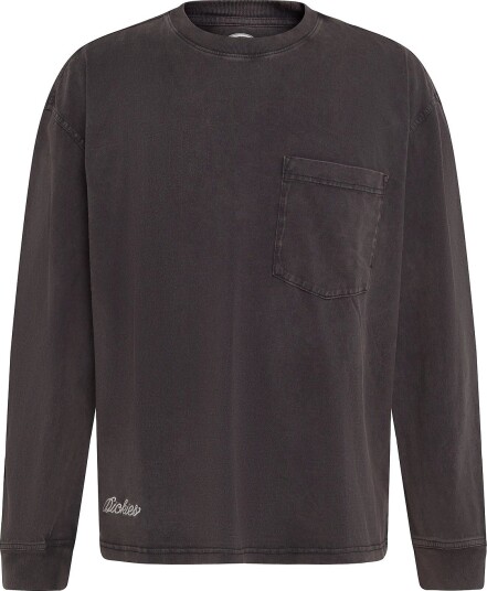Dickies Baker Ls Pocket Tee   BLACK   XS