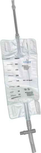 Argon drenasjepose steril 350 ml 50 stk Argon drenasjepose steril 350 ml 50 stk