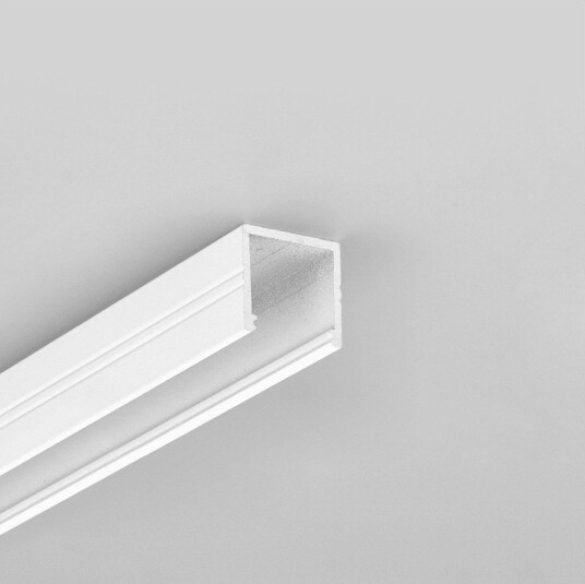 Topmet 1m aluminiumsprofil SMART16 BC3/U4 Hvit lakkert overflate LED skinne Topmet 1m aluminiumsprofil SMART16 BC3/U4 Hvit lakkert overflate LED skinne