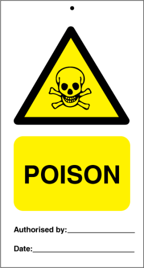 Jo Safety Poison (pk. a' 10 stk.) IMO Tie Tags 125001KE Jo Safety Poison (pk. a' 10 stk.) IMO Tie Tags 125001KE