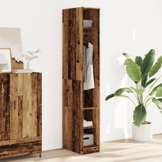 Garderobe gammelt tre 30x50x200 cm konstruert tre Garderobe gammelt tre 30x50x200 cm konstruert tre
