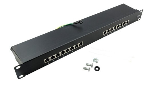 Logilink Np0057 Rj-45 Cat5e Cat6 Cat6a Sort Stål Rackmontering 1U Logilink Np0057 Rj-45 Cat5e Cat6 Cat6a Sort Stål Rackmontering 1U