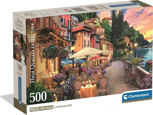 Clementoni Puslespill 500 Brikker Lake Como