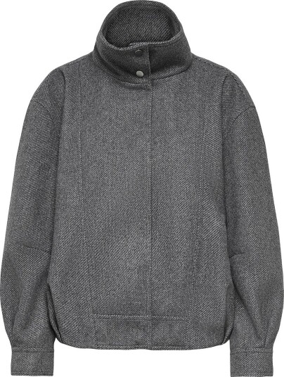 ONLY Carmakoma Carasta High Collar Bomber Jacket Otw Grey 42 ONLY Carmakoma Carasta High Collar Bomber Jacket Otw Grey 42