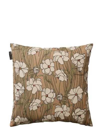 LINUM Jazz Cushion Cover Patterned LINUM CAMEL BROWN 50X 50CM