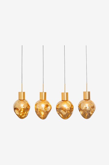 KARE Design Pendellampe Supernova Amber 110cm Gull KARE Design Pendellampe Supernova Amber 110cm Gull