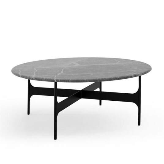 Wendelbo Floema Salongbord Ø85 Grå Emperador Marmor Wendelbo Floema Salongbord Ø85 Grå Emperador Marmor