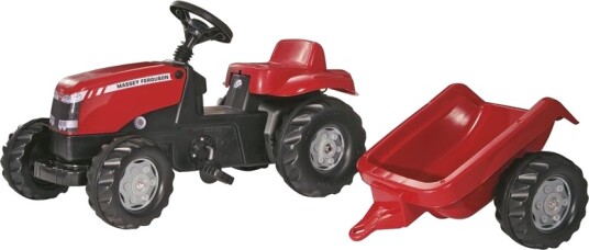 Rolly Toys RollyKid Massey Ferguson Traktor med henger Rød