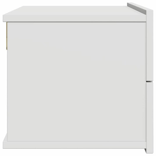 vidaXL Nattbord hvit 40x30x30 cm sponplate