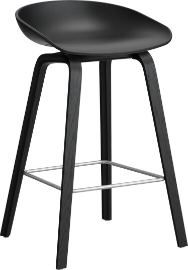 Hay AAS 32 2.0 Barstol 65 cm Svartlakkert Eik / Sort