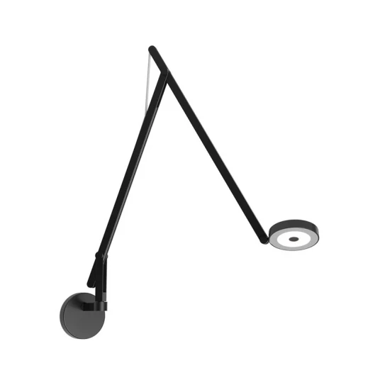 Rotaliana String W2 Vegglampe w/Hull DTW Matt Svart/Sølv