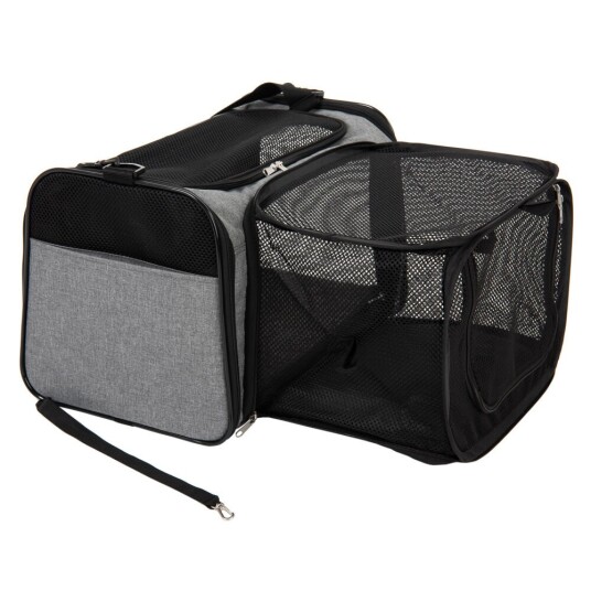 Zooplus Exclusive Transportveske Onoen Med Ekstra Nettrom L 45 X B 26 X H 28.5 cm Grau