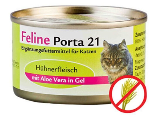 Porta 21 Feline Kattefôr 6 X 156 G Kylling Med Aloe