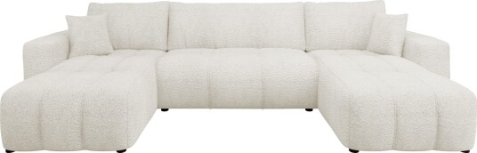 Flo Sovesofa med dobbel sjeselong 4 seter Hvit